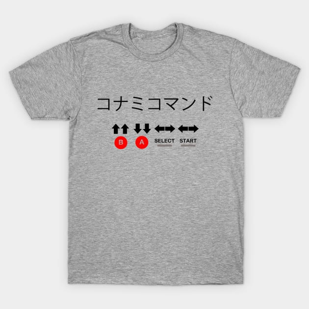 Konami Code T-Shirt by oobmmob